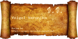 Veigel Veronika névjegykártya